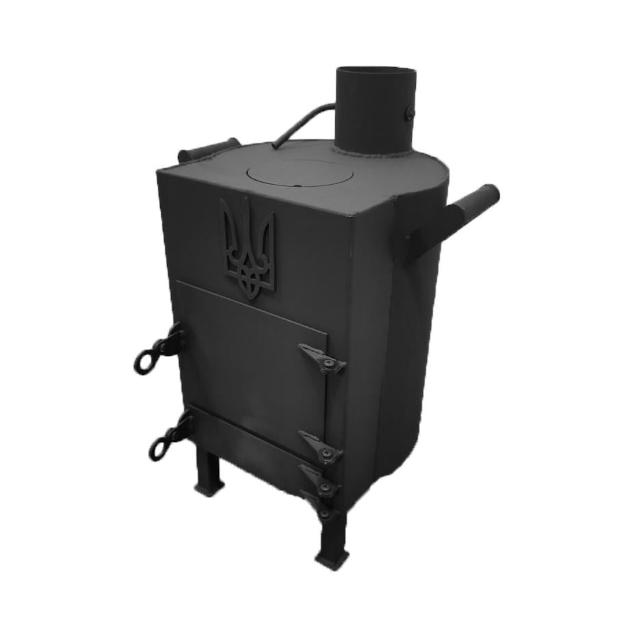 Печь SAB с гербом сталь 3 мм блиндажная для отопления (0062) - фото 4 Печь SAB с гербом сталь 3 мм блиндажная для отопления (0062) - фото 4