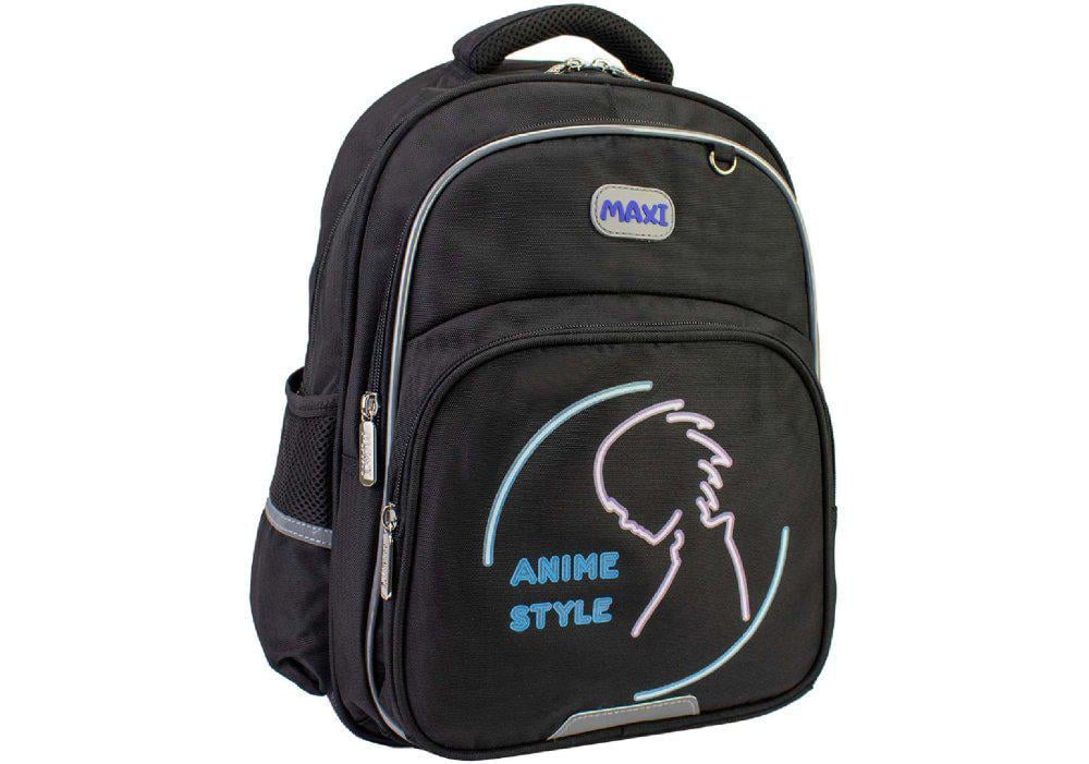 Рюкзак школьный Maxi 38x28x19 см 15 л Черный (MX85430)