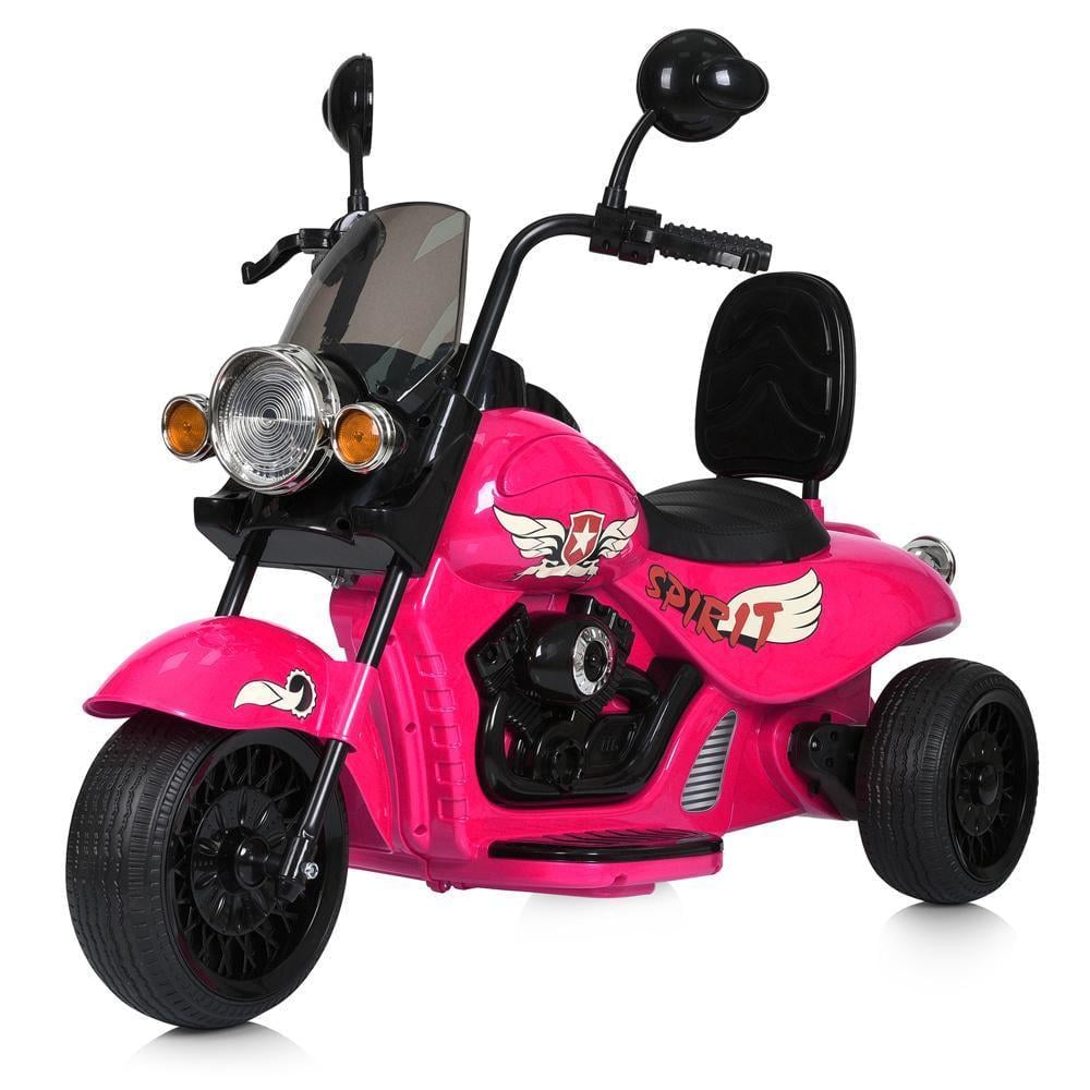 Детский электромотоцикл Bambi M 5739EL 3-колесный Розовый