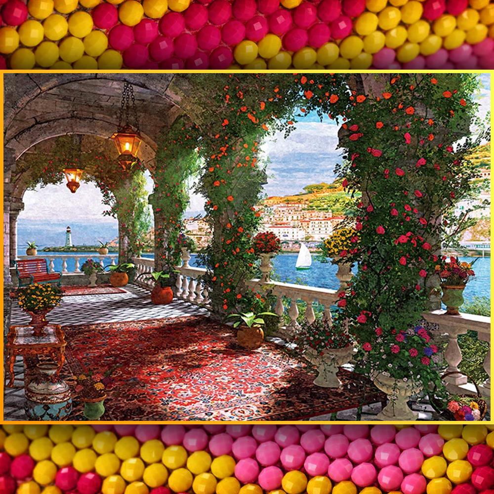 Алмазна Мозаїка Emerald Craft Веранда в античному стилі 30x40 см (24874)