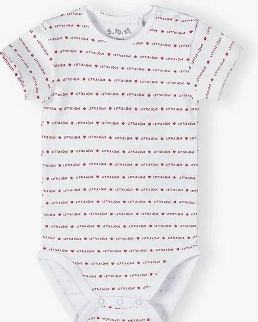 Боди 5.10.15 Kids с надписями Белый 74 см (6.4226)