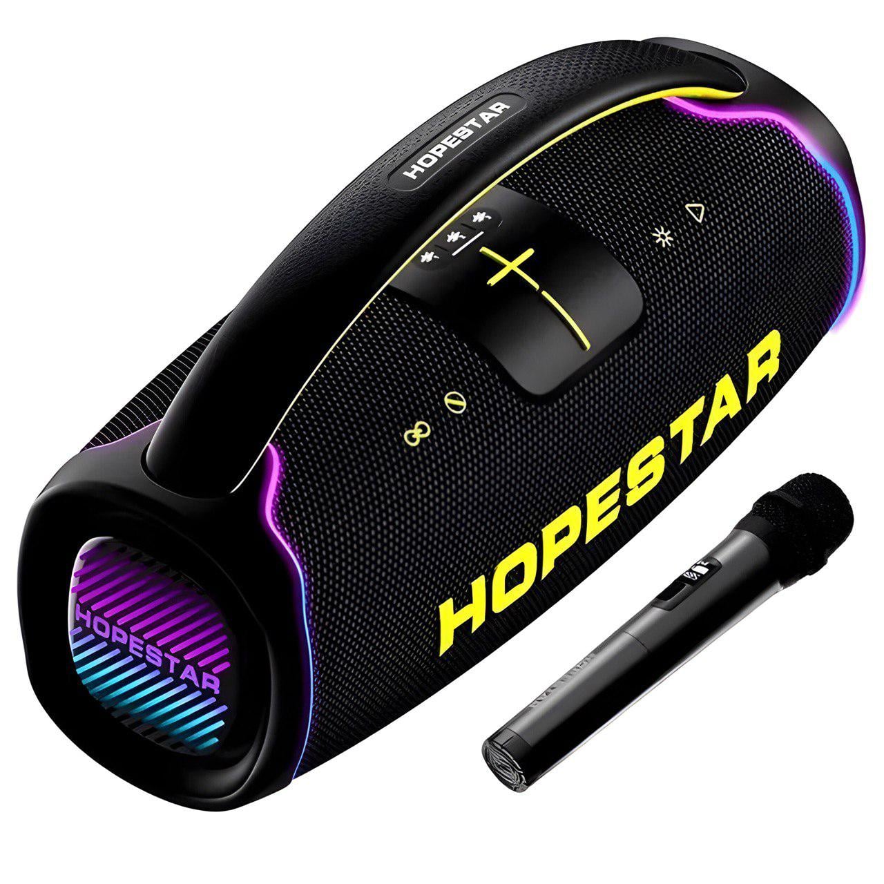 Портативная колонка HOPESTAR A65 300W TWS IPX6 RGB 30000 mAh с микрофоном