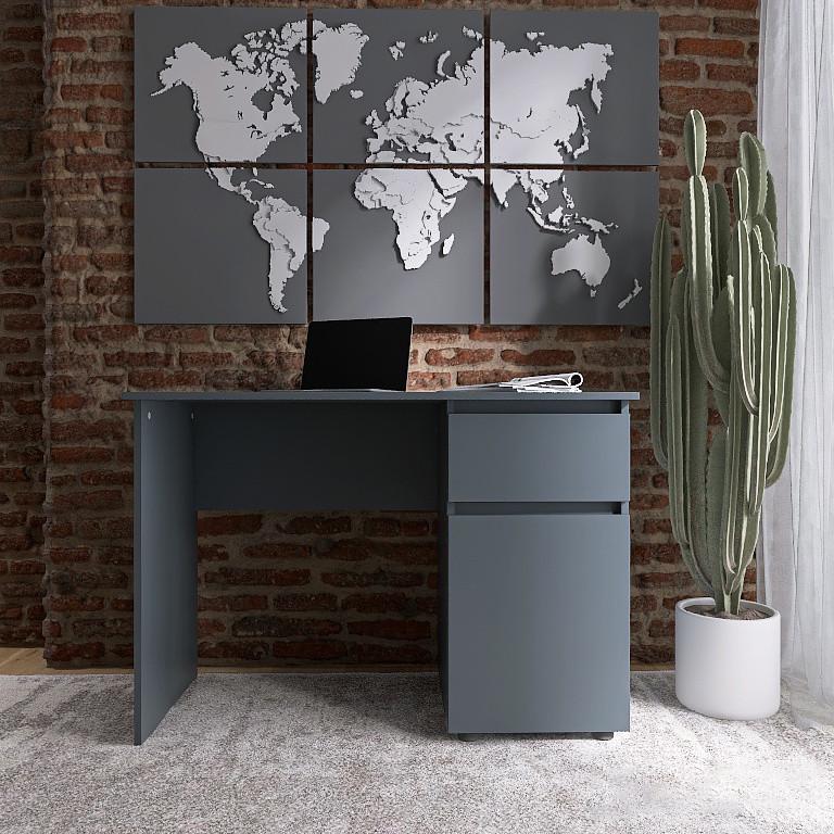 Компьютерный стол Еверест СЛ-1 Лайт 110х55х77 см Графит (DTM-4909) - фото 2 Компьютерный стол Еверест СЛ-1 Лайт 110х55х77 см Графит (DTM-4909) - фото 2