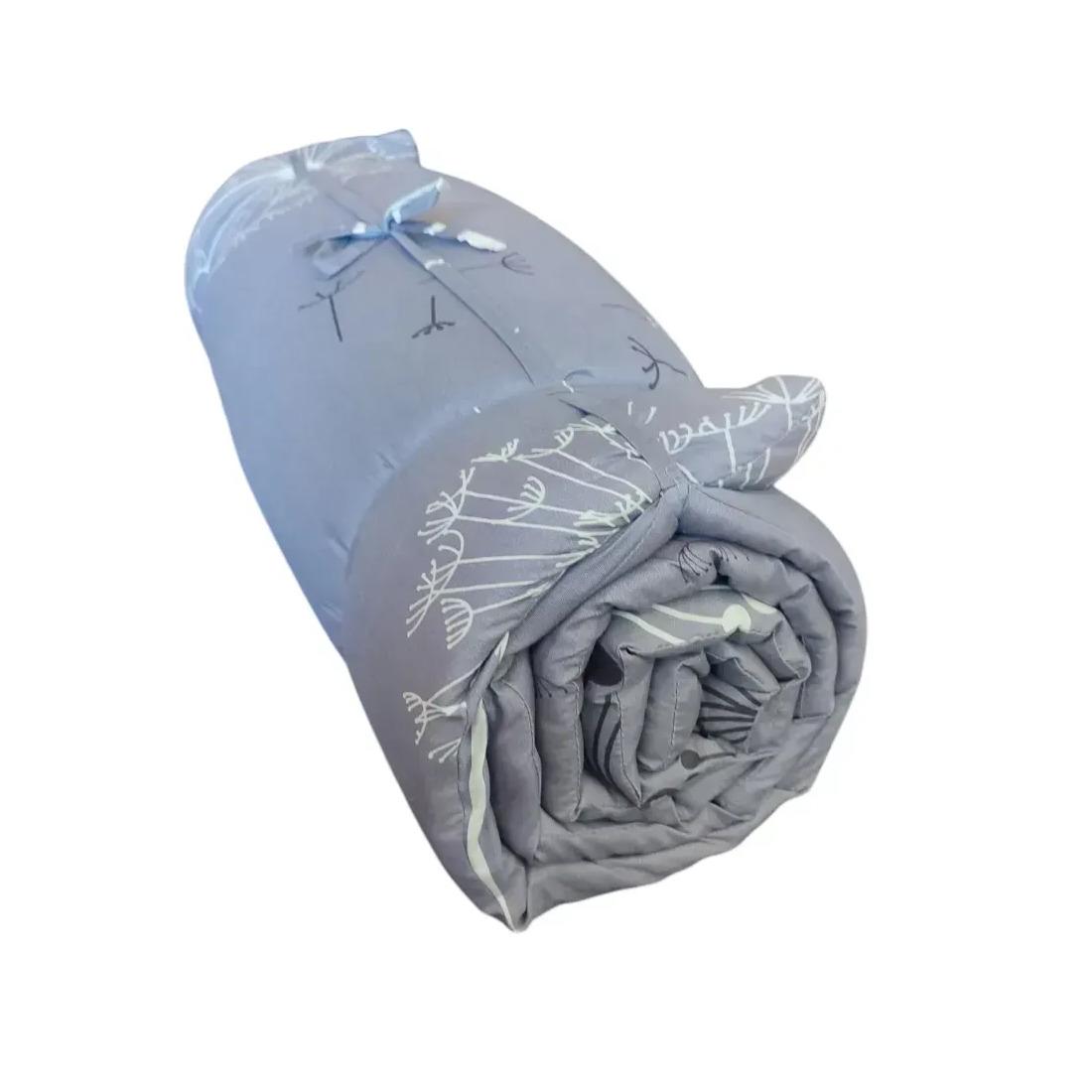 Матрац для лежака ROLL Кульбаби поліестер/сінтепон бязь 190х63х4 см Сіро-бежевий/Білий (3949) - фото 3 Матрац для лежака ROLL Кульбаби поліестер/сінтепон бязь 190х63х4 см Сіро-бежевий/Білий (3949) - фото 3