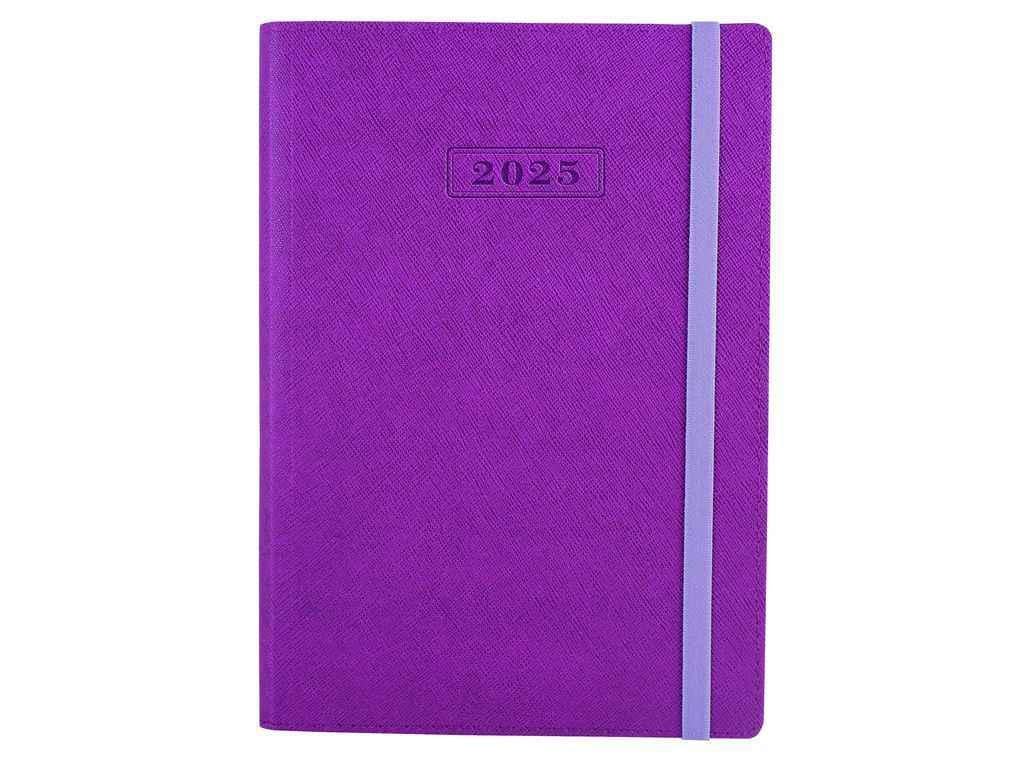 Блокнот Optima А5 CROSS м'яка обкладинка з гумкою 352 арк. Бузковий (1096160)