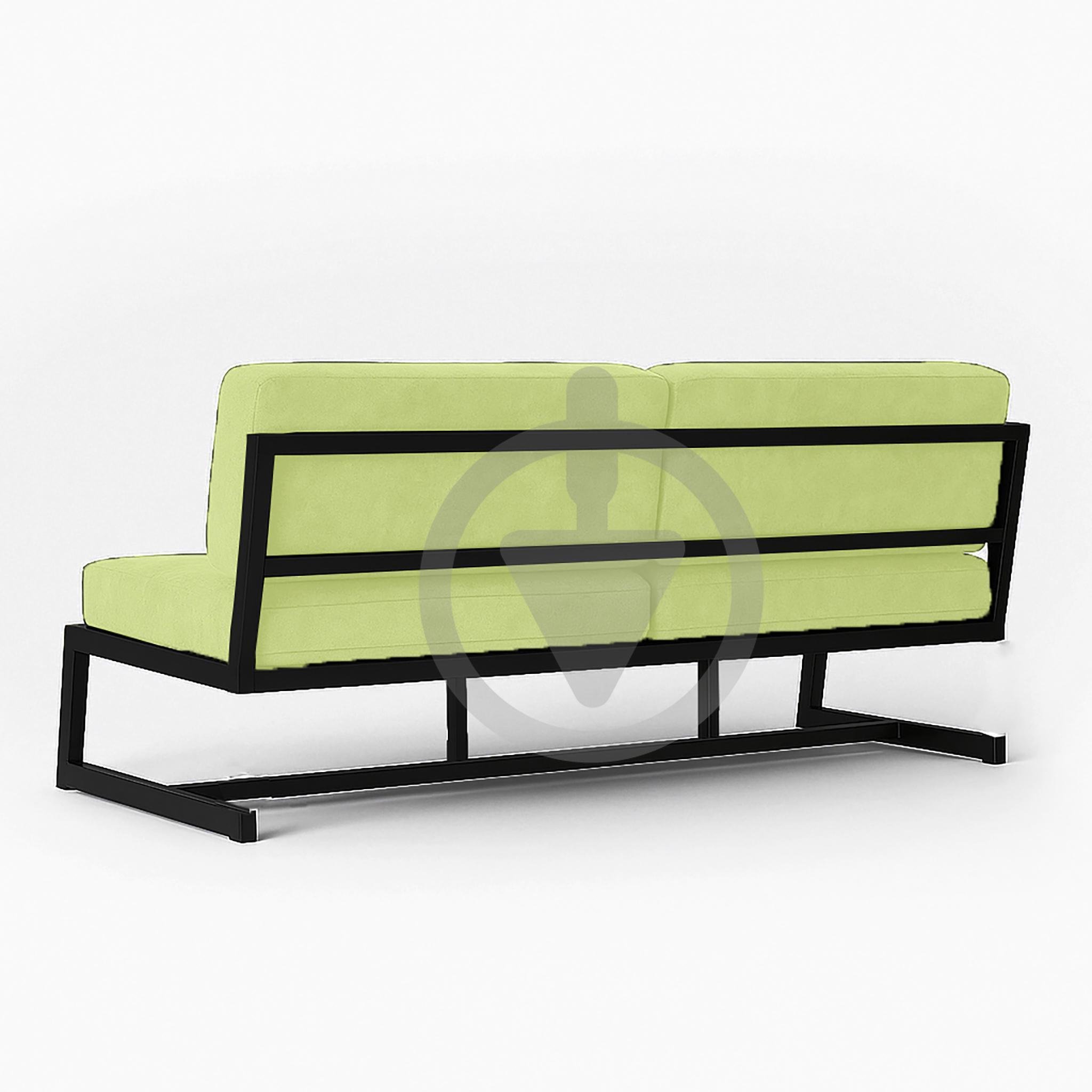 Диван металлический AVVS Атлас лофт велюр 156 см Салатовый - фото 3 Диван металлический AVVS Атлас лофт велюр 156 см Салатовый - фото 3