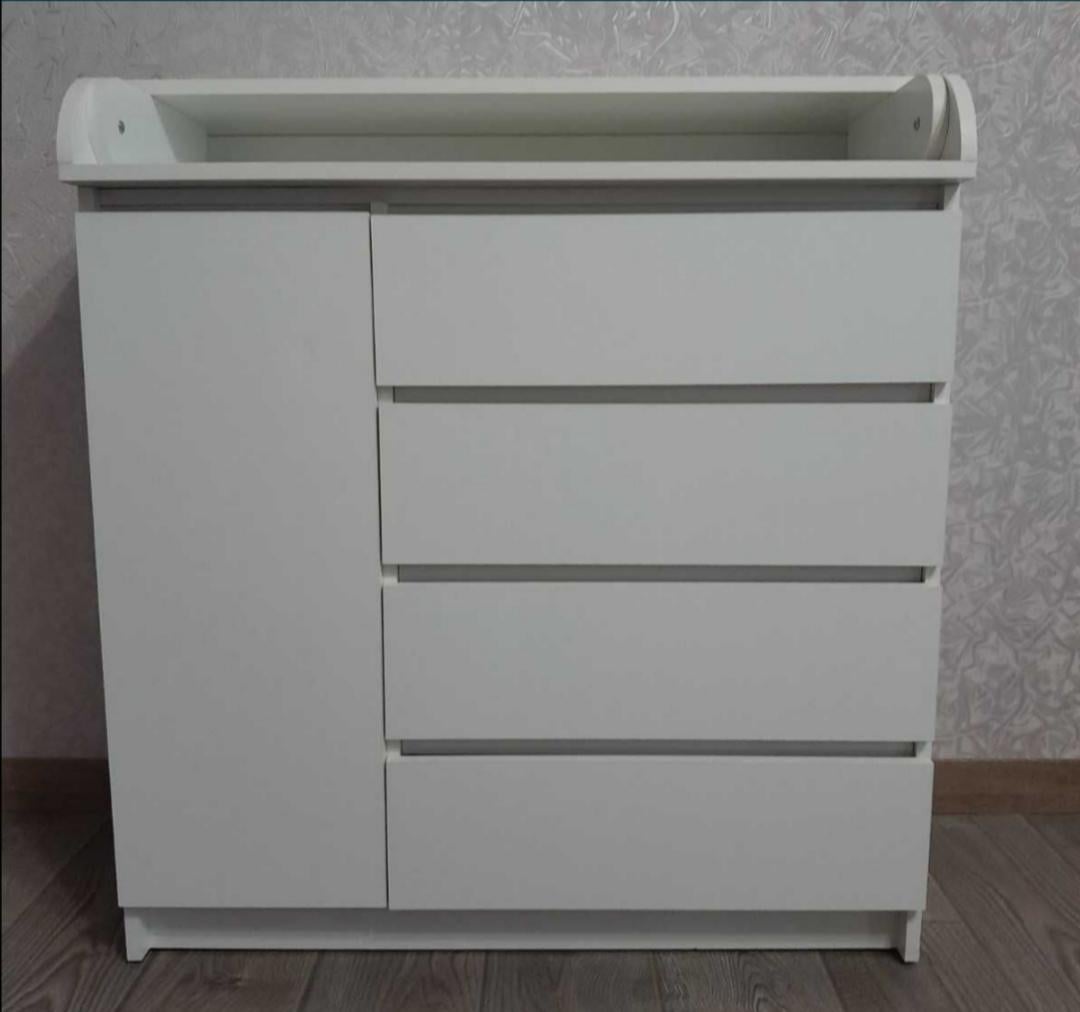 Комод пеленальний Soft 4/1 телескопічні напрямні Білий