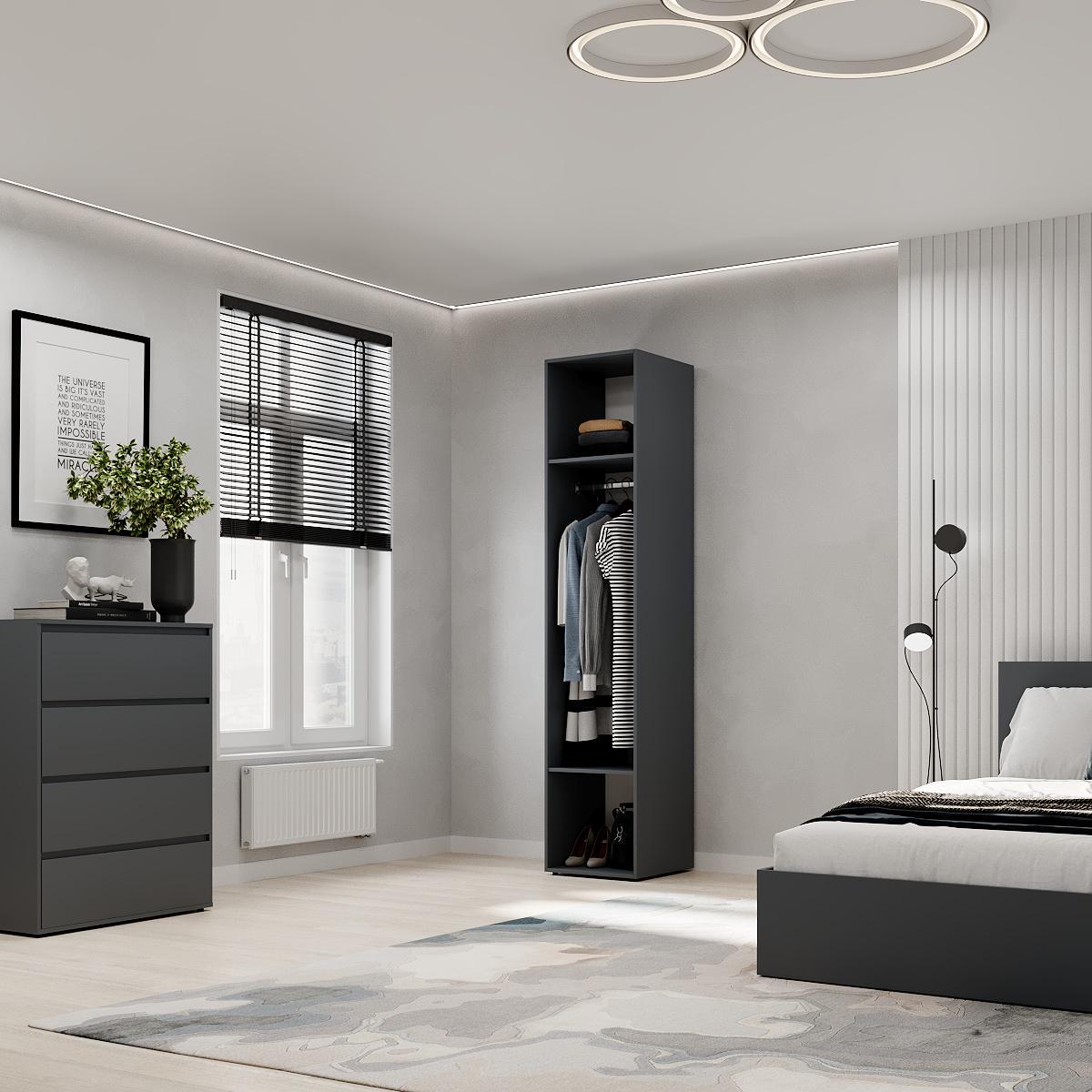 Пенал закрытый ART IN HEAD №2 Light 400x500x2200 мм Графит серый (GALT09070000000) - фото 4 Пенал закрытый ART IN HEAD №2 Light 400x500x2200 мм Графит серый (GALT09070000000) - фото 4