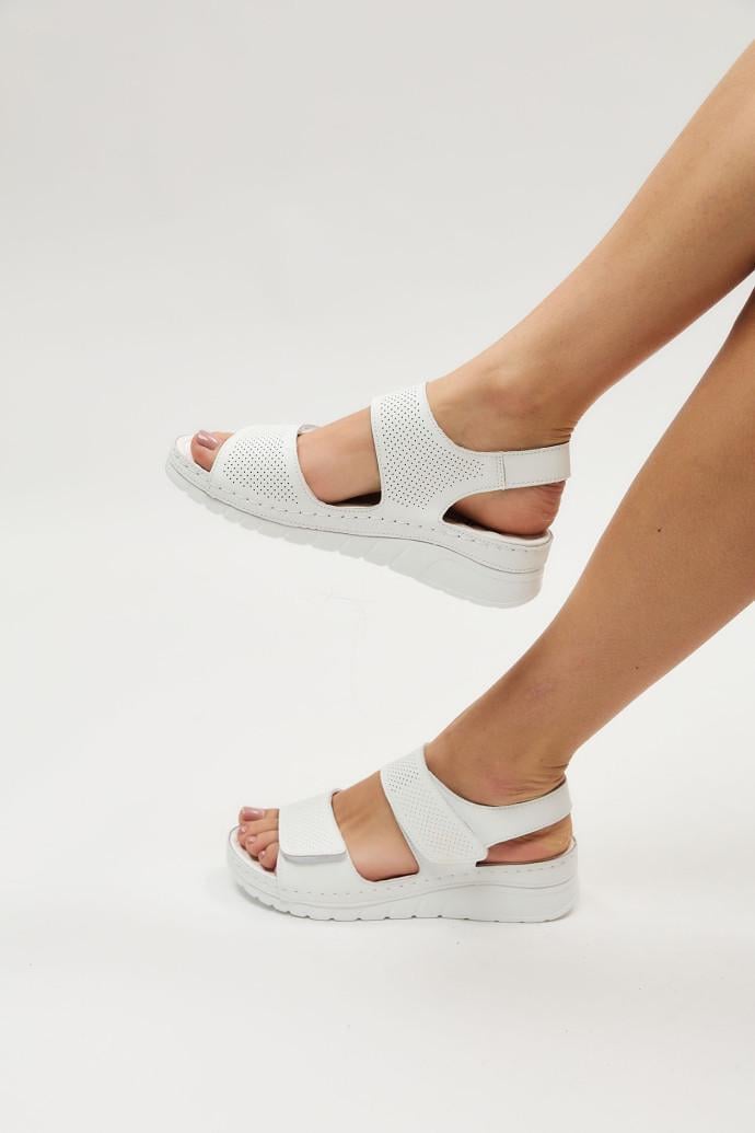 Босоножки женские LONZA кожаные р. 41 Белый (198395) - фото 2 Босоножки женские LONZA кожаные р. 41 Белый (198395) - фото 2