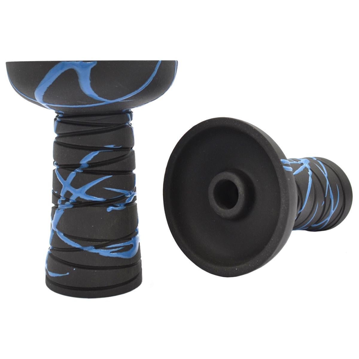Чаша для кальяна Gusto Bowls Classic Phunnel Black Glaze Blue (18072023-11)