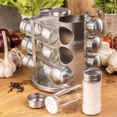 Набор для специй на подставке Edenberg EB-4021 12 емкостей из нержавеющей стали (2530557664) - фото 2 Набор для специй на подставке Edenberg EB-4021 12 емкостей из нержавеющей стали (2530557664) - фото 2