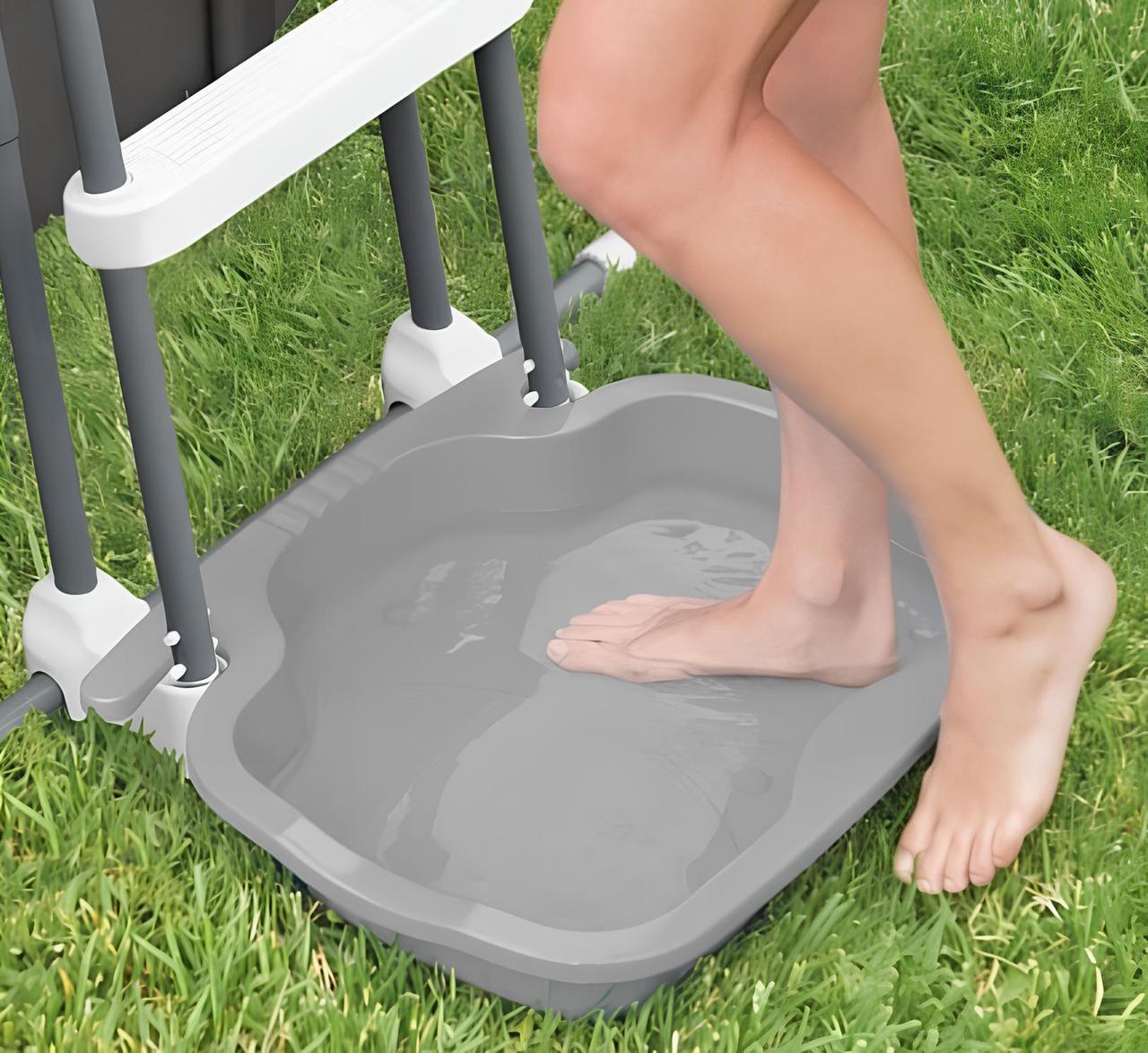 Ванночка для ног Intex 29080 для стремянки перед бассейном 56х46х9 см Серый (96764)