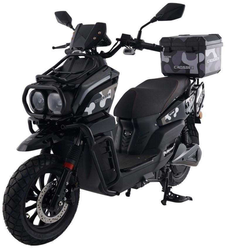 Электроскутер Crosser CR-21 аккумуляторный 72V 35 Ah 2500W Черный (2104619493)