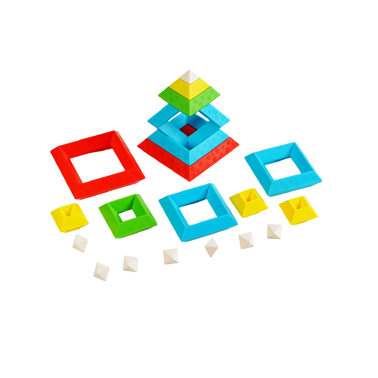 Конструктор логический Nocky 30 деталей/геометрические фигурки Multicolor (140886)