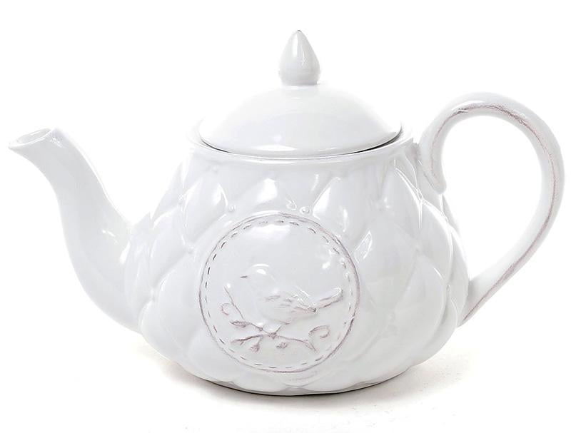 Чайник заварювальний Leeds Птах 800 мл кераміка Білий (BD-545-129) Чайник заварювальний Leeds Птах 800 мл кераміка Білий (BD-545-129)
