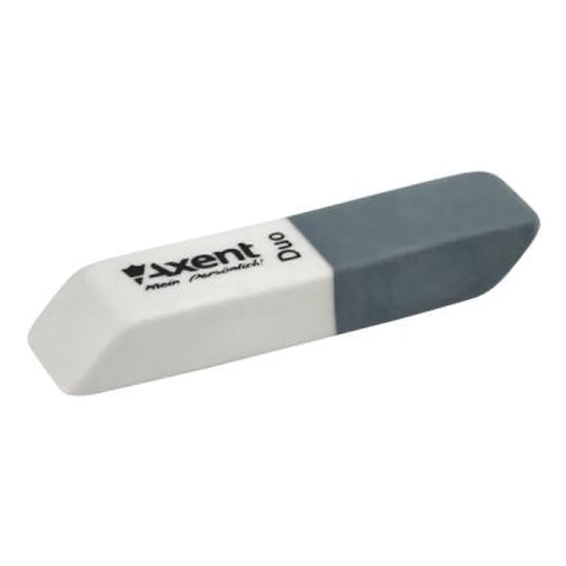 Гумка Axent soft Duo White/Grey (1185-А)