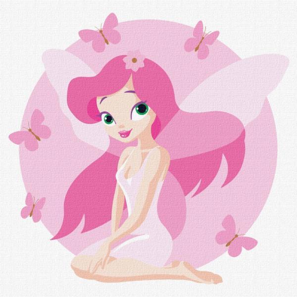 Картина по номерам Идейка Супергерои Волшебная фея 30х30 см в термопакете (KHO6007)