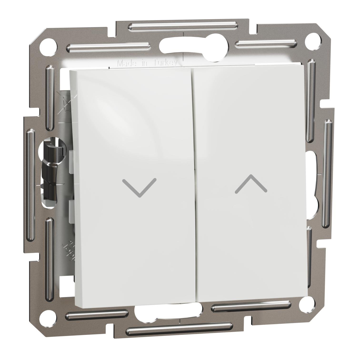 Выключатель для жалюзи Schneider Electric Asfora без рамки Белый (EPH1370121) Выключатель для жалюзи Schneider Electric Asfora без рамки Белый (EPH1370121)