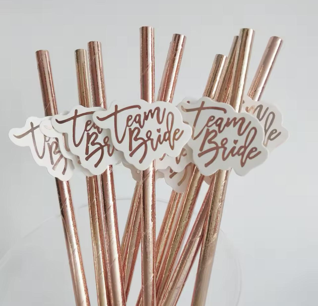 Трубочка для девичника Bride Party Розовое золото (29011858) - фото 2 Трубочка для девичника Bride Party Розовое золото (29011858) - фото 2