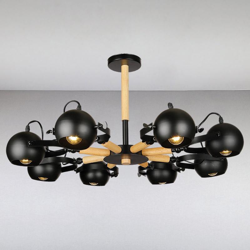 Люстра подвесная Light House LS-13373-8 Черный (8140)