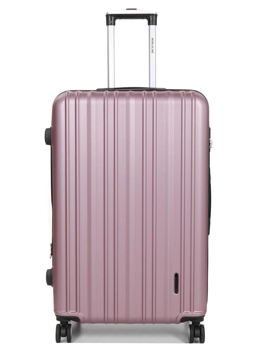 Чемодан Франция большая Worldline L 76х49х31+5 см 110 л 4,3 кг Розовый (623)