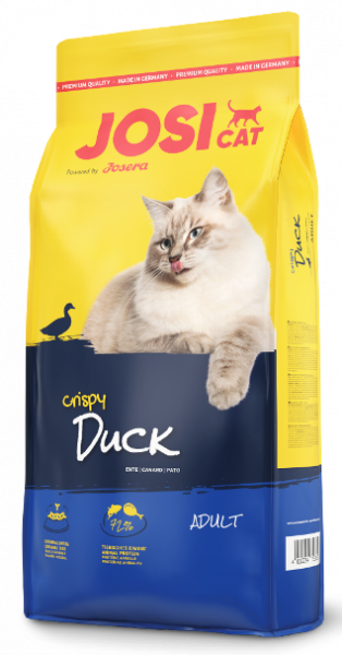 Сухой корм для котов и кошек JosiCat Crispy Duck 0,65 кг
