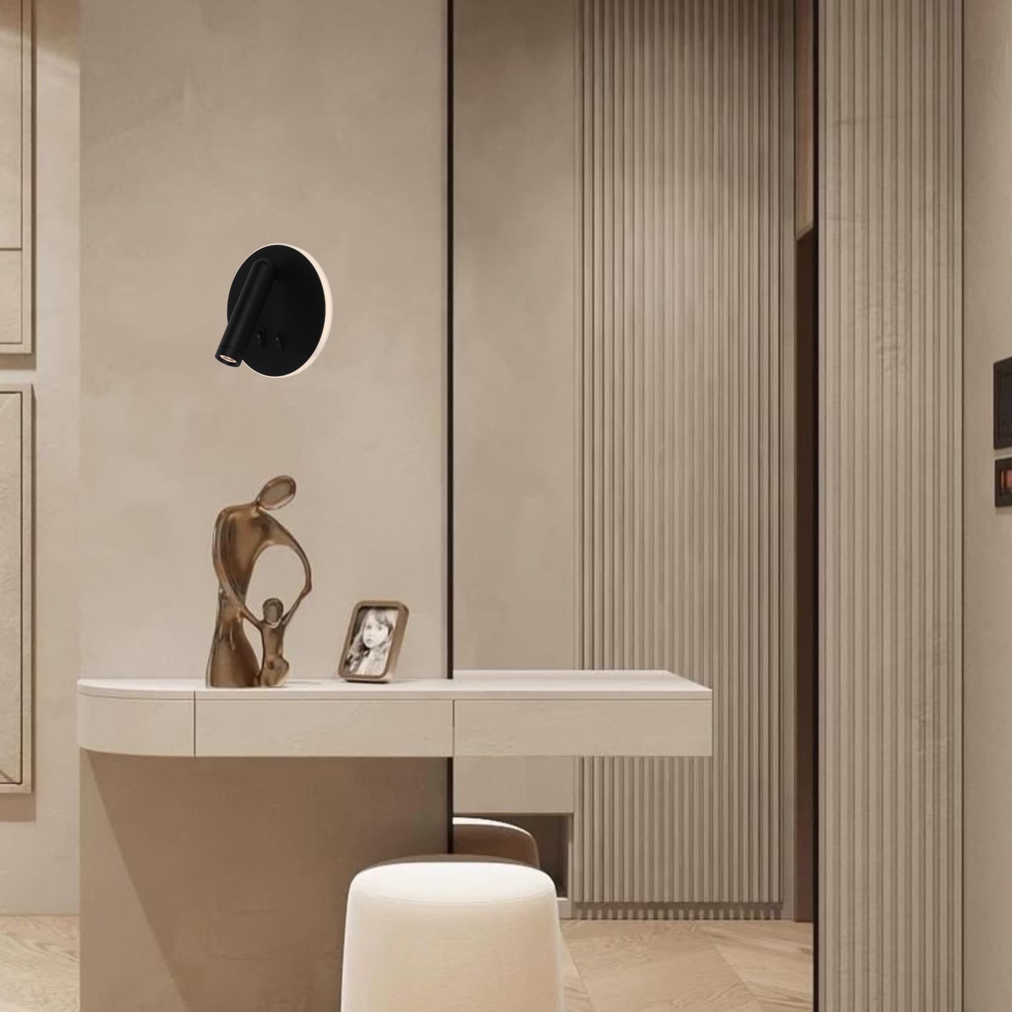 Бра світлодіодне приліжкове Чорниий (806-V306R BK) - фото 2