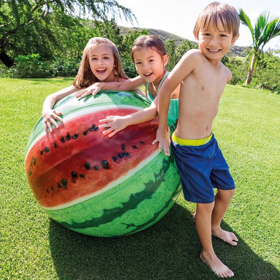 Надувной мяч Intex Арбуз пляжный 107 см (28443583) - фото 6 Надувной мяч Intex Арбуз пляжный 107 см (28443583) - фото 6