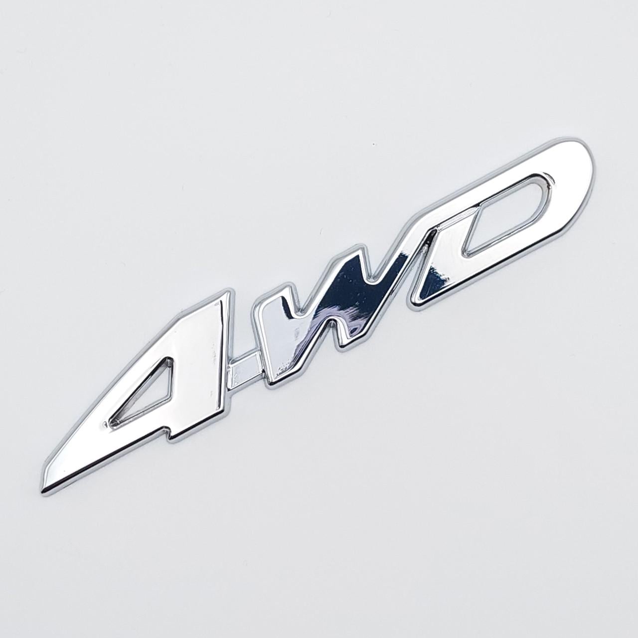 Эмблема надпись 4WD металл 11,2х2 см Хром глянцевый (1783511093)