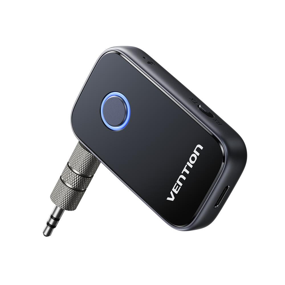Аудио-адаптер Bluetooth Vention 300 мА/ч TX и RX 2в1 Bluetooth 6.0/вход и выход 3,5 мм Серый (NAOH0)