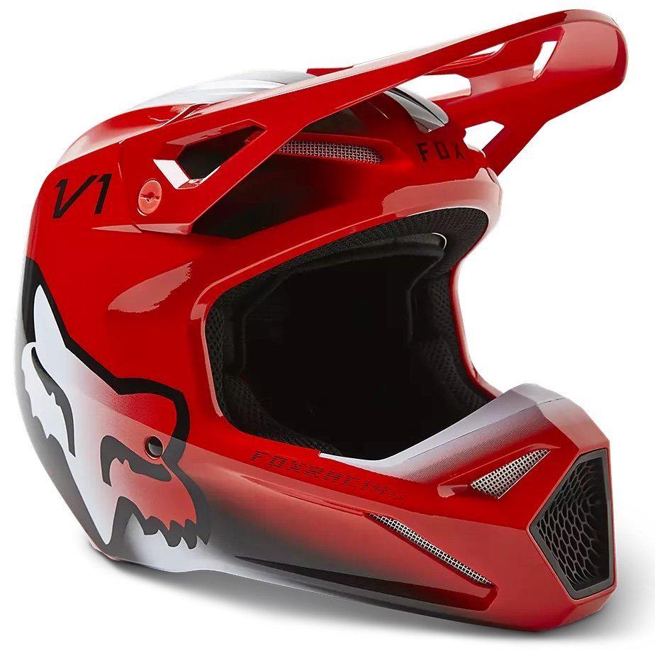 Мотошолом Fox V1 TOXSYK HELMET XS Flo Red (25296)