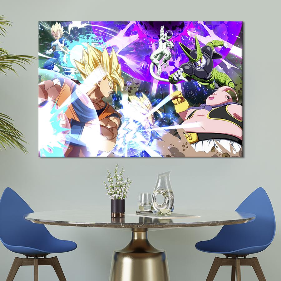 Картина на холсте Dragon Ball FighterZ 75x50 см (1418-1)