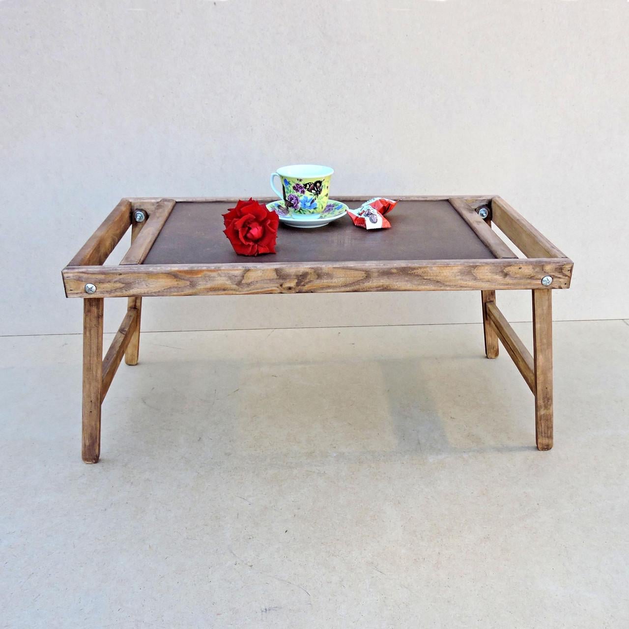 Столик-поднос для завтрака из дерева Теннесси Капучино (СТП-000609)