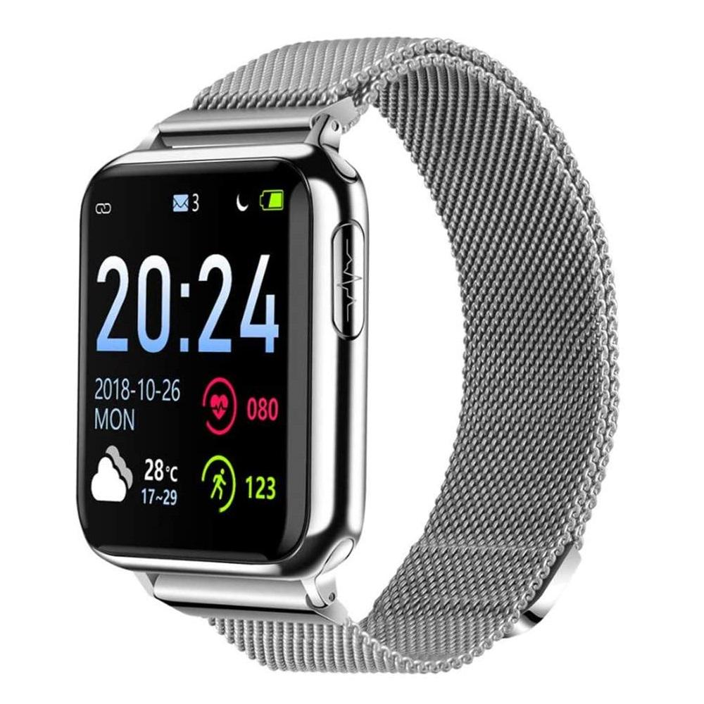 Смарт-годинник Lemfo V5 Metal з вимірюванням тиску та пульсоксиметром Сріблястий