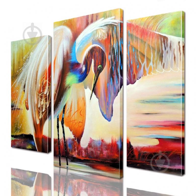 Модульная картина Цапля ADJ0114 размер 95 х 120 см