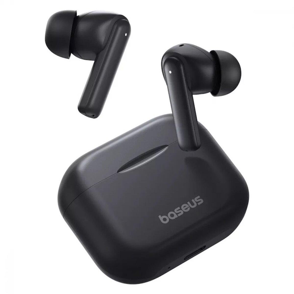 Навушники бездротові BASEUS Bowie E17 True Bluetooth BT5.3 430 mAh Black (A00072200113-Z1)