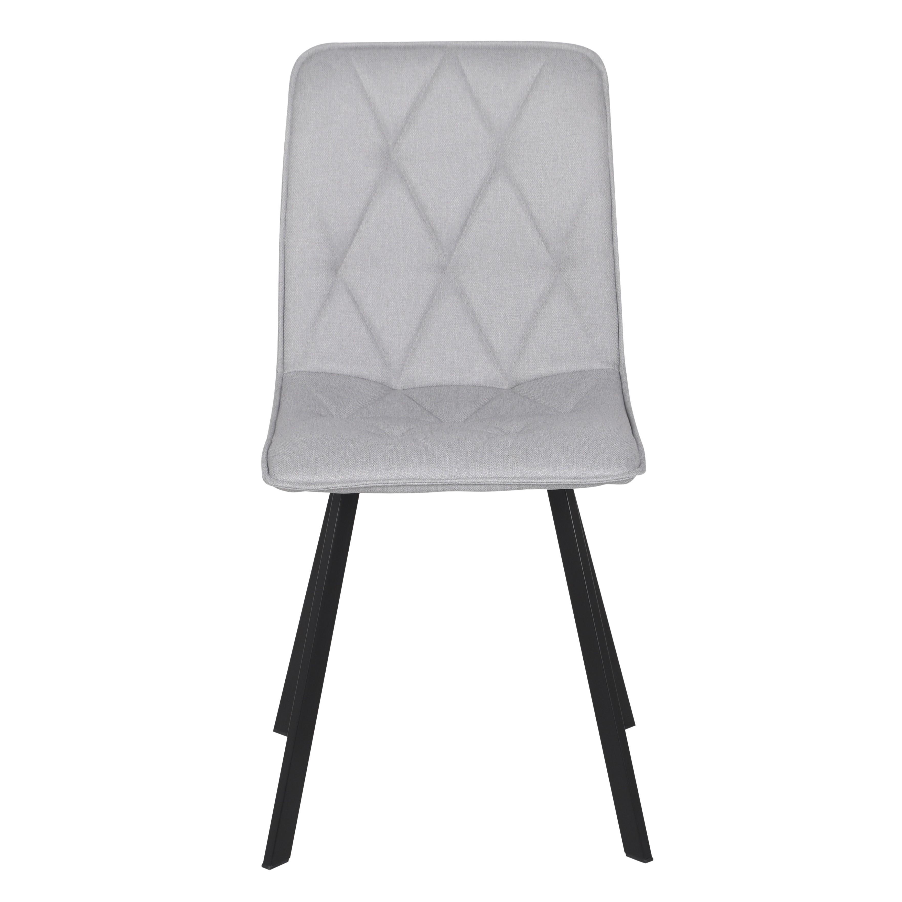 Стул кухонный Intarsio COREY TEX Черный/Светло-серый (20316597) - фото 2 Стул кухонный Intarsio COREY TEX Черный/Светло-серый (20316597) - фото 2