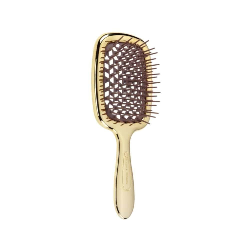 Расческа для волос Janeke Superbrush small luxe Золотой с коричневой (23345412)