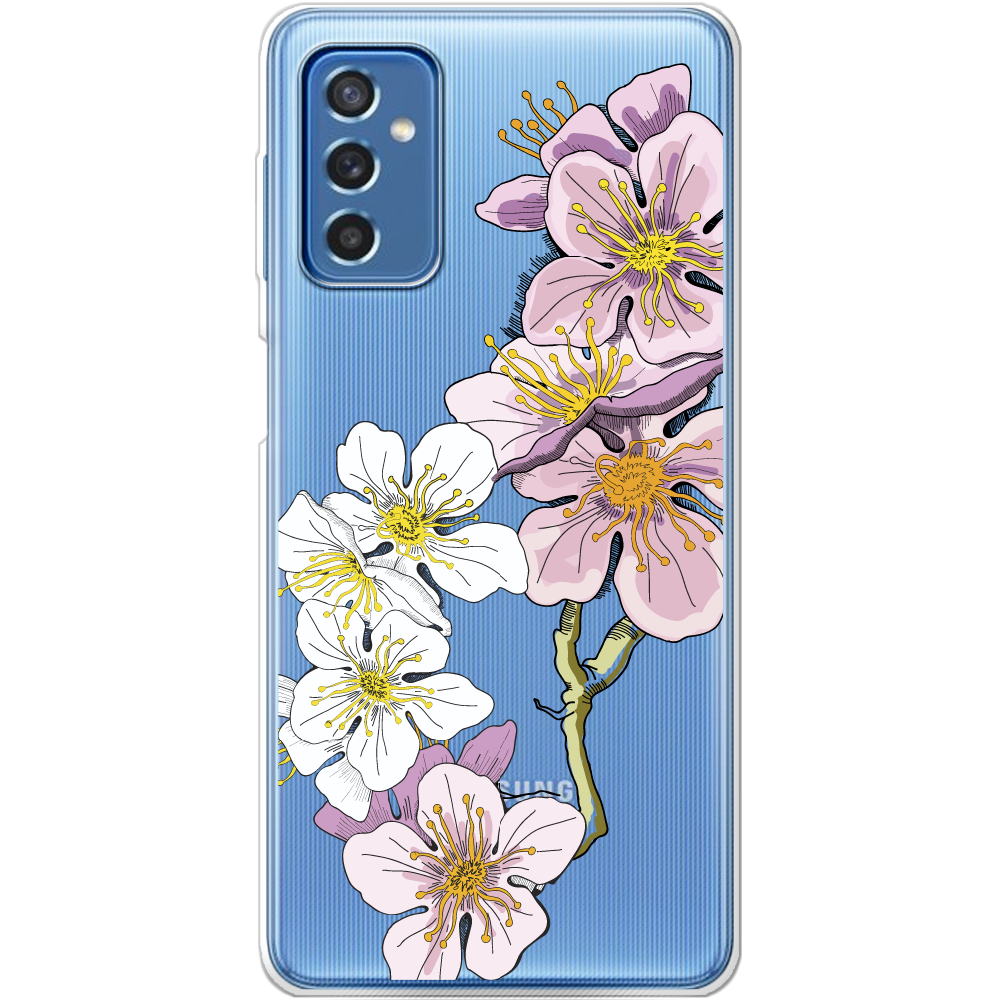 Чохол BoxFace Samsung Galaxy M52 (M526) Cherry Blossom Прозорий силікон (43657-cc4-43657)