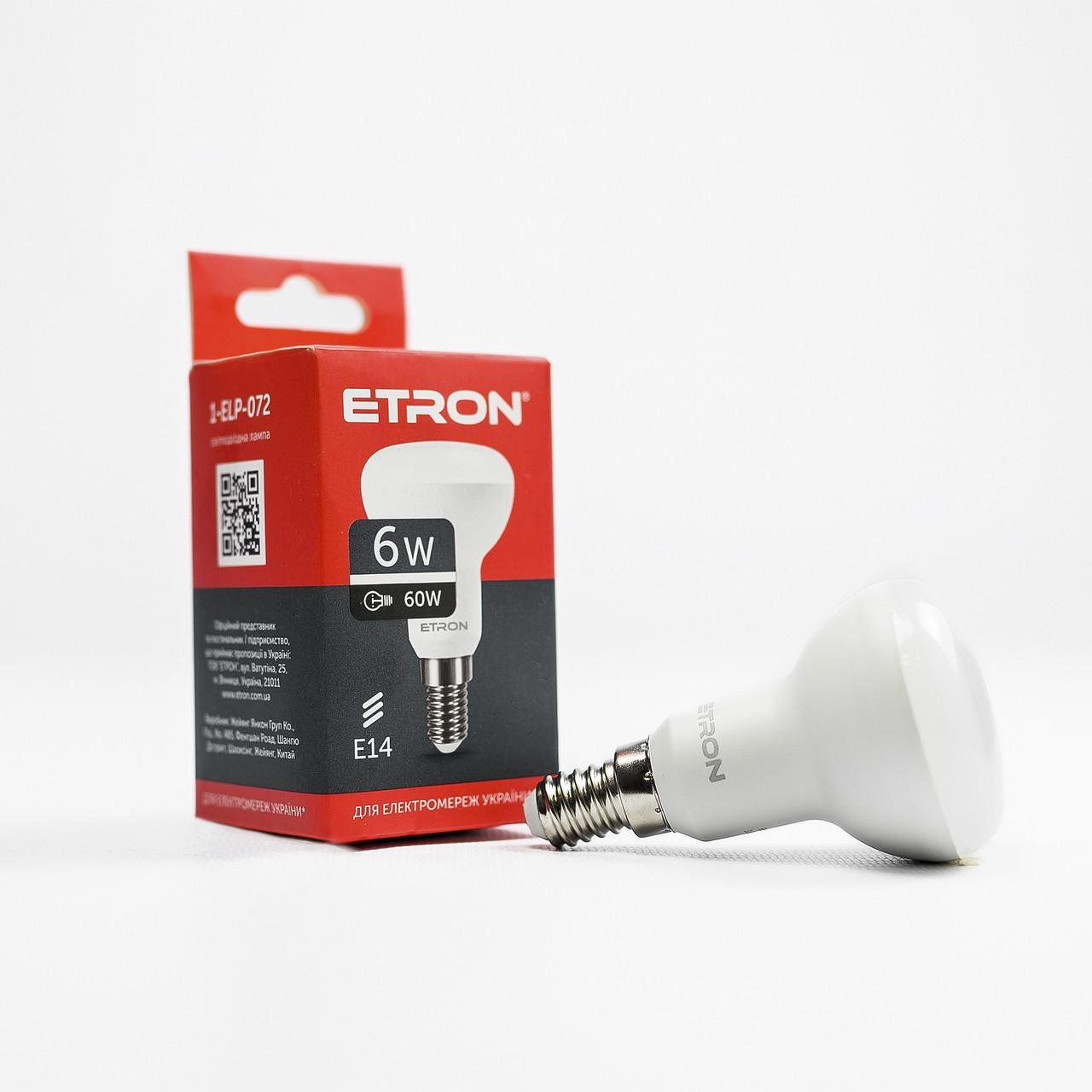 LED лампа ETRON Light 1-ELP-072 R50 6 W 220 V E14 4200 K