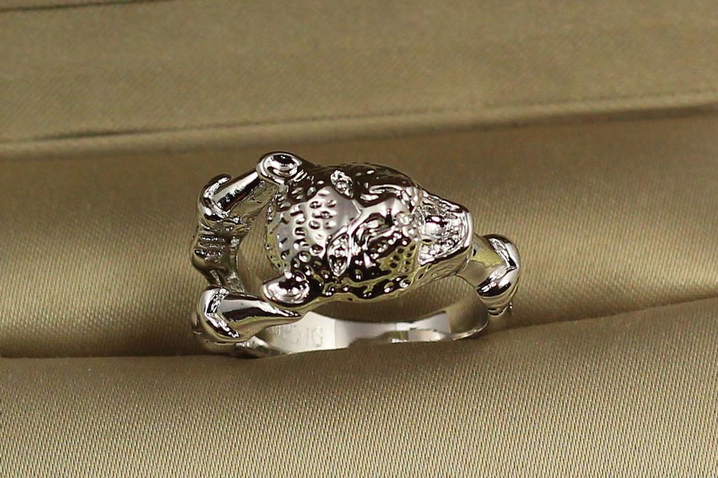 Кольцо Xuping Jewelry Пантера р. 17 Серебристый