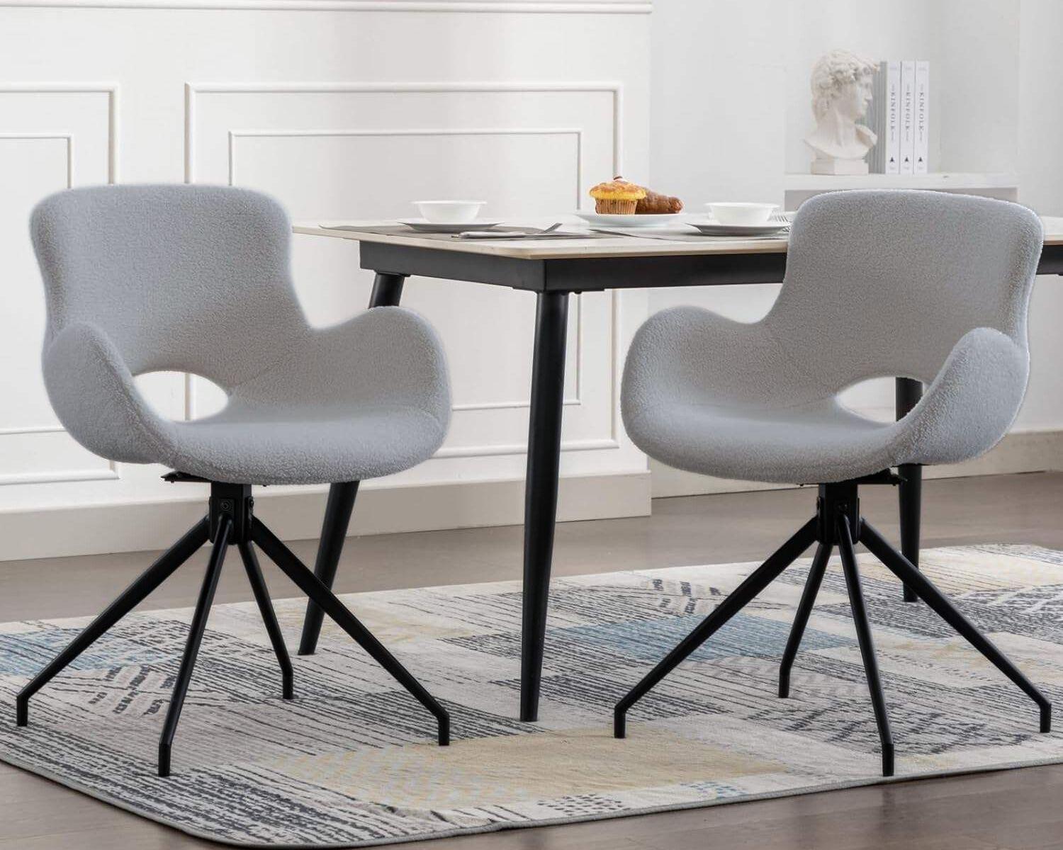 Стул Intarsio GERDA с оборотом 180° Черный/Светло-серый (18290199) - фото 6 Стул Intarsio GERDA с оборотом 180° Черный/Светло-серый (18290199) - фото 6