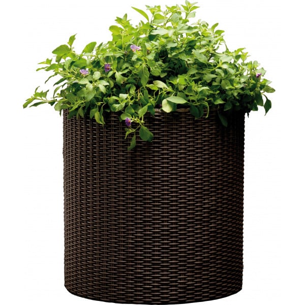 Горшок Keter M Cylinder Planter Коричневый (17197934521_M) - фото 1