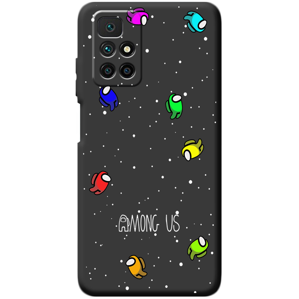 Чехол BoxFace Xiaomi Redmi 10 Among Us Invisible Черный силикон (43311-bk76-43679)