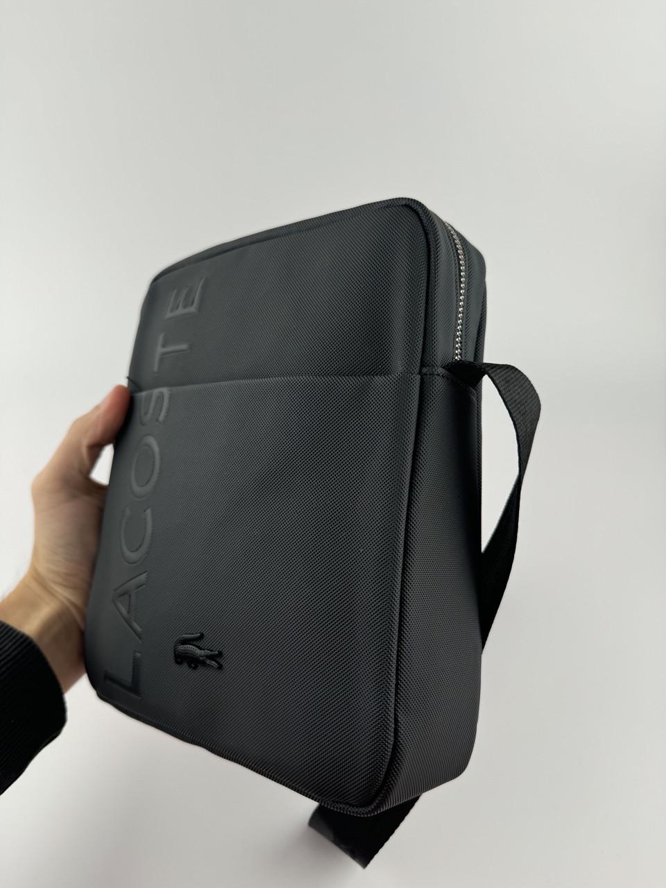 Мужская сумка через плечо Lacoste Черный (2400640455) - фото 9 Мужская сумка через плечо Lacoste Черный (2400640455) - фото 9
