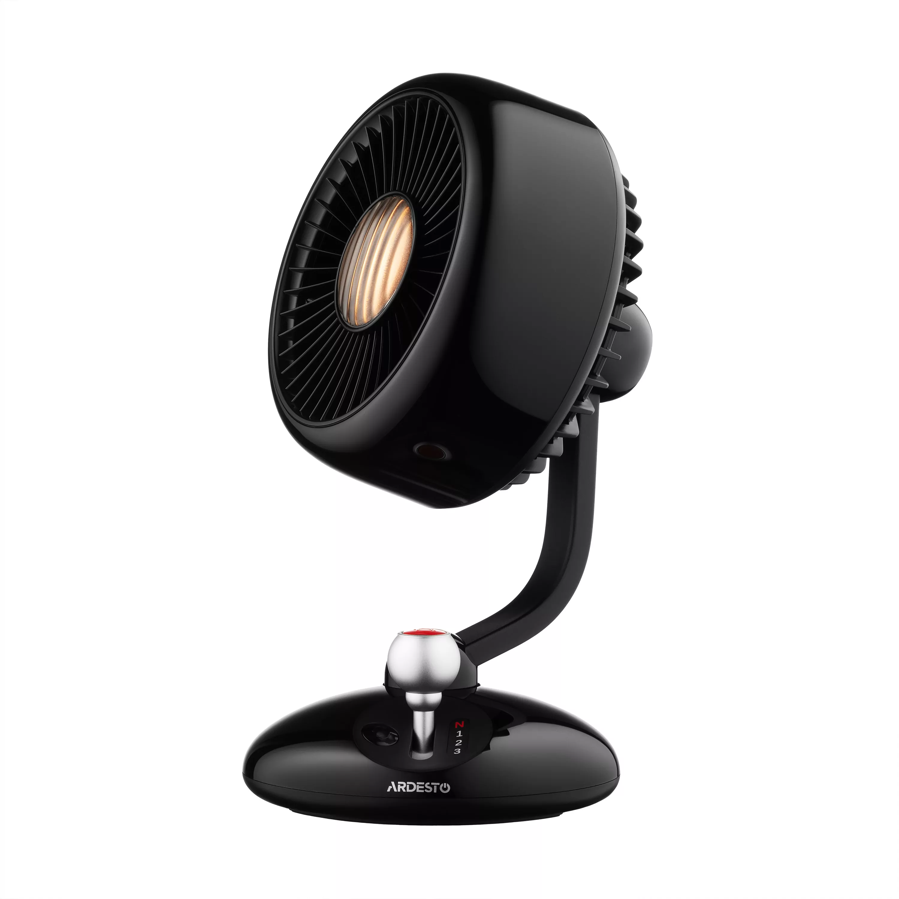 Вентилятор настольный аккумуляторный с регулировкой угла наклона ARDESTO AviaFan 3 скорости Ø12 см зарядка USB Type-C Черный (FT-F3600BL)