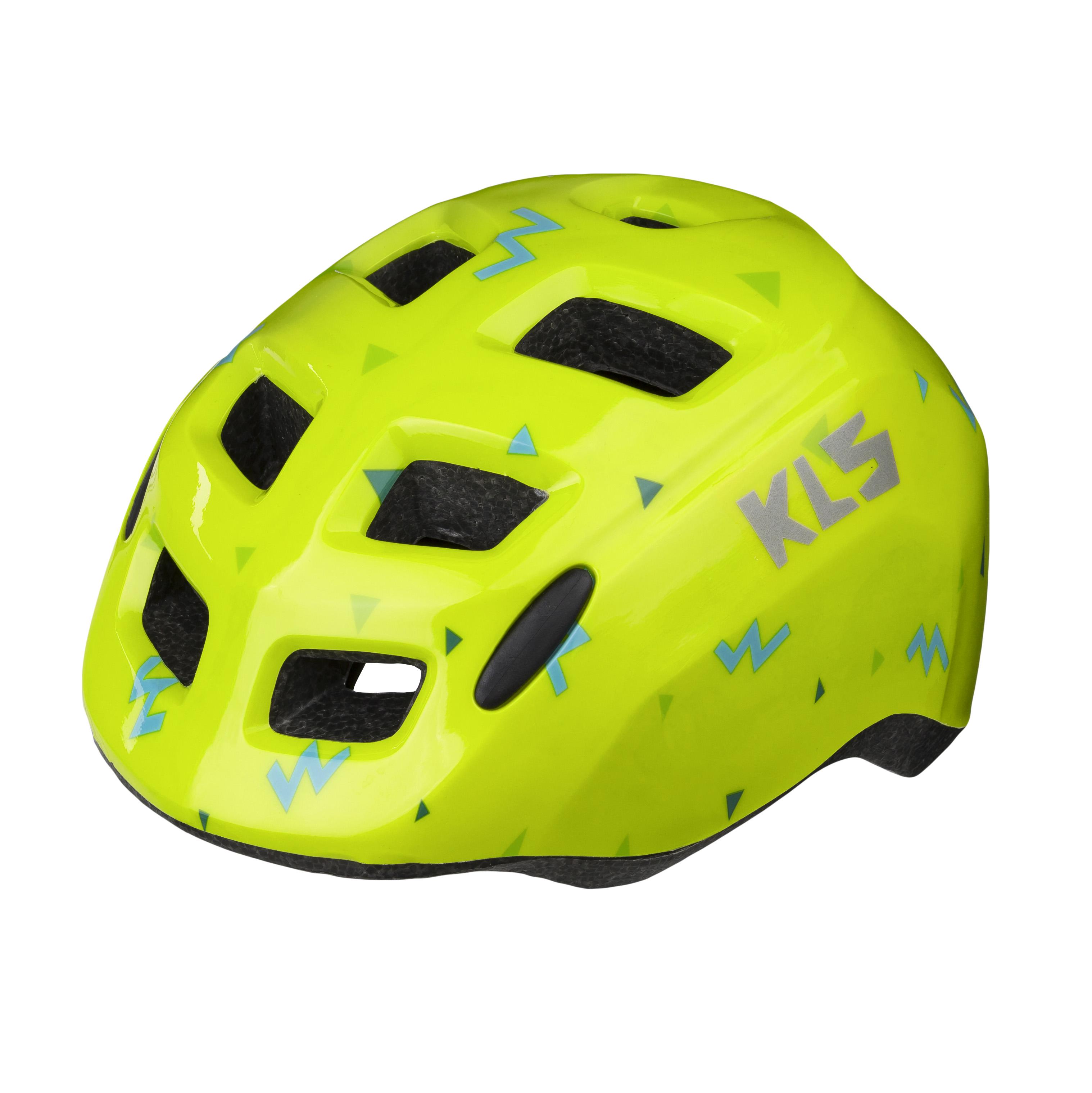 Велосипедний дитячий шолом KLS ZIGZAG S 50-55 Лаймовий (8585019395818)