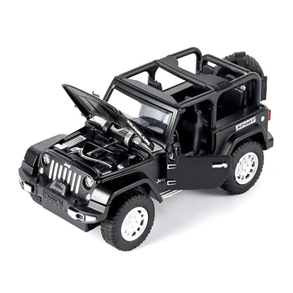 Игрушка машинка Jeep Wrangler Rubicon моделька 1:32 Черный (59475)