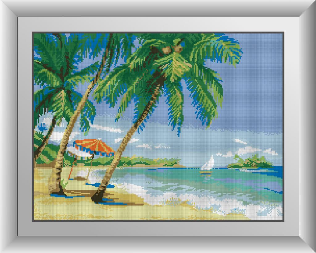 Алмазная мозаика Dream Art Тропический пляж 45х60 см (DA.30161)