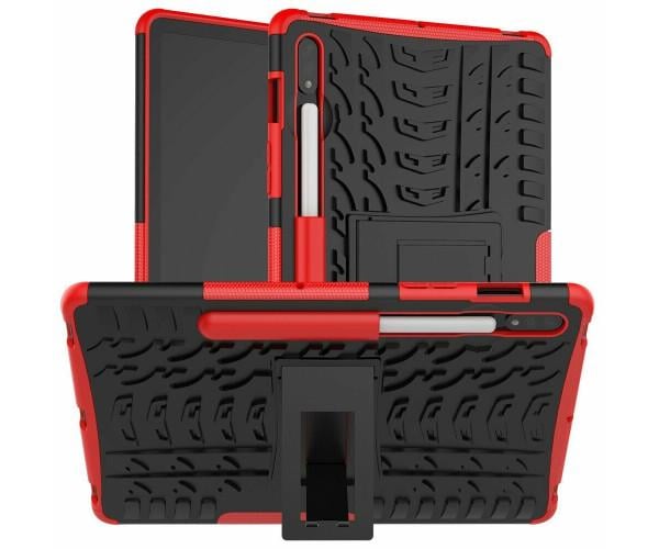 Чехол бронированный Armored Case для Samsung Galaxy Tab S7/S8 T870 Красный - фото 1